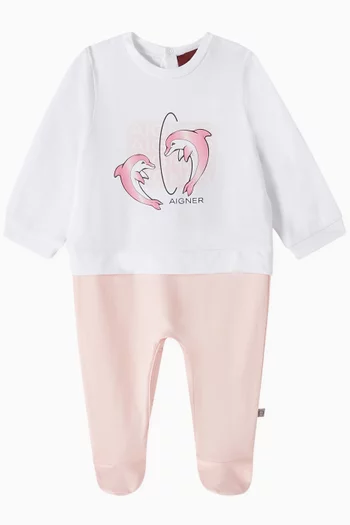 Exclusive Dolphin Graphic Pyjama in Cotton