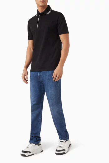 Barocco Polo Shirt in Cotton Piqué