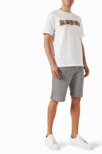 Zebra Logo Shorts in Cotton