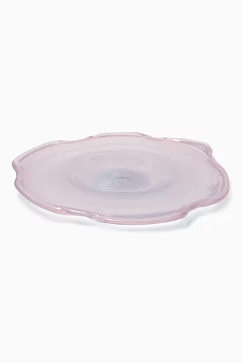 Large Pond Plate in Recycled Glass