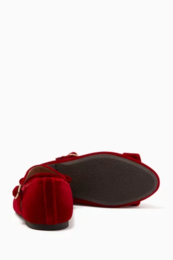 Ellen Ballet Flats in Velvet