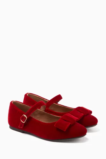 Ellen Ballet Flats in Velvet