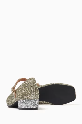 Agnese Ballerinas in Glitter Leather