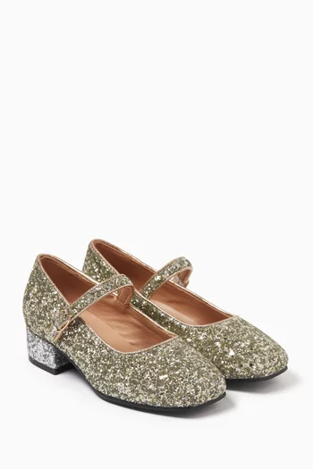Agnese Ballerinas in Glitter Leather