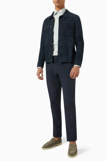 Micro-print Shirt in Signature Poplin