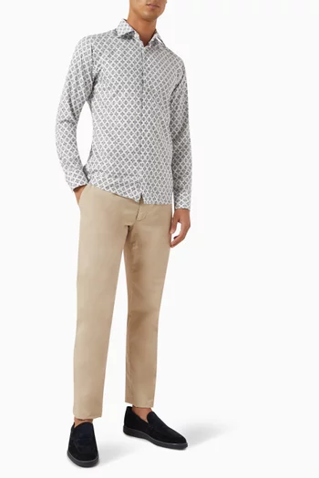Medallion-print Shirt in Cotton & TENCEL™ Lyocell