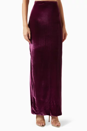 Cavana Maxi Skirt in Velvet