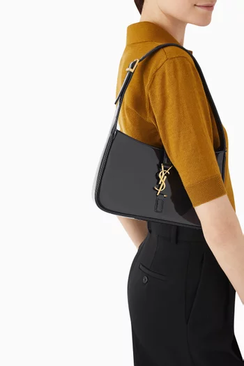 حقيبة كتف لو 5 آه 7 جلد لامع