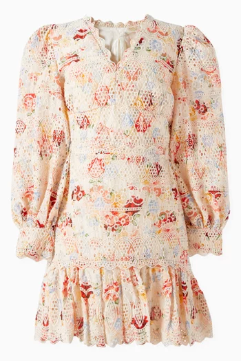 تنورة هوليداي بتطريز قطن