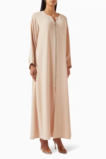 Zip Detail Abaya
