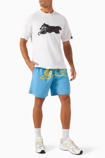 Running Dog Swim Shorts in Nylon