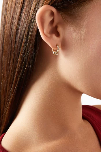 Small Piercing Single Earring in 14kt Gold