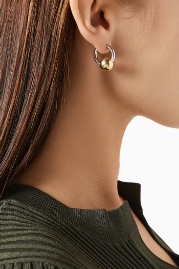 Large Piercing Single Earring in 14kt Gold