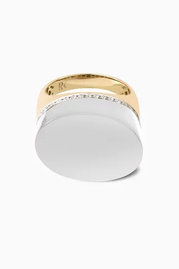 Empire Diamond Pinky Ring in 9kt Gold
