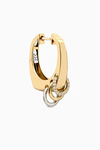Nano Grace Diamond Single Earring in 14kt Gold