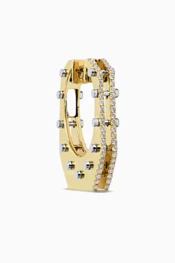 Nano Cyborg Diamond Single Earring in 14kt Gold