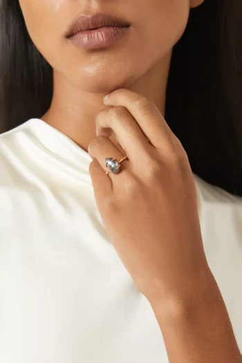 Keshi Tahitian Pearl Modern Ring in 18kt Gold