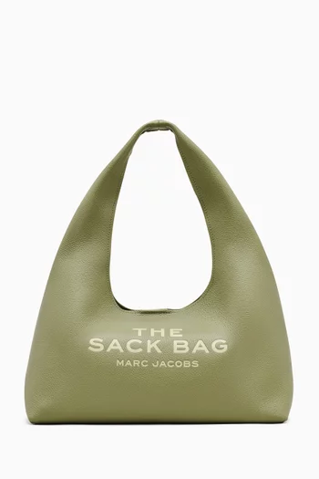 The Medium Sack Top-handle Bag in Leather