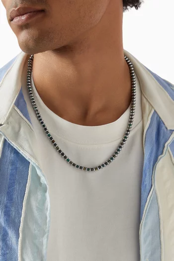 Hematite Roundel Beads Necklace