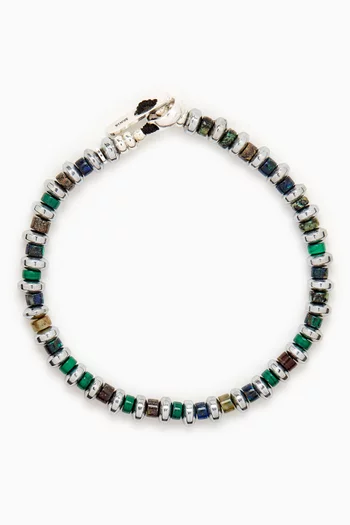 Malachite Roundel Beads Bracelet