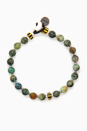 6mm African Turquoise Bracelet