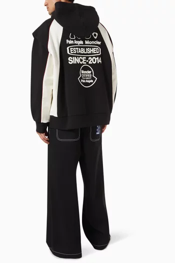 x Palm Angels Logo Hoodie in Cotton Fleece