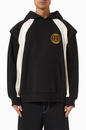 x Palm Angels Logo Hoodie in Cotton Fleece