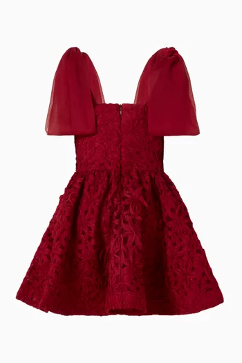Self-tie Bow Dress in Lace