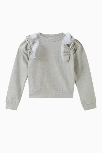 Suki Sweater in Tulle & Cotton