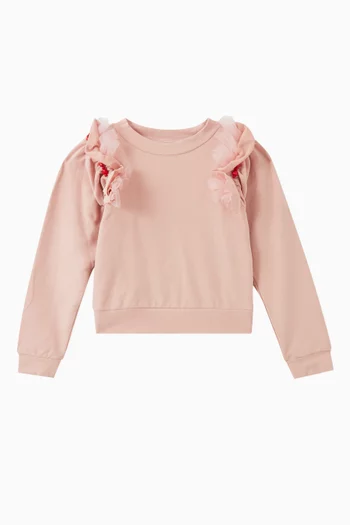 Suki Sweater in Tulle & Cotton