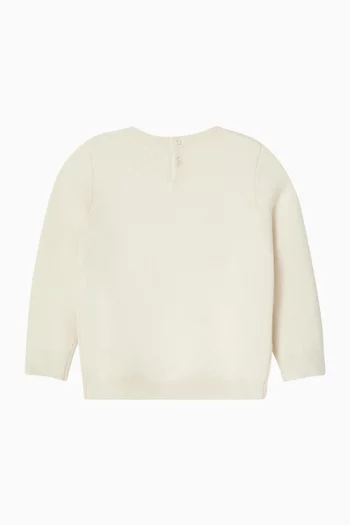 Logo Sweater in Cotton-knit