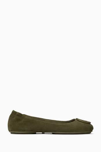 Minnie Travel Ballet Flats in Suede