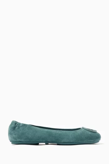 Minnie Travel Ballet Flats in Suede