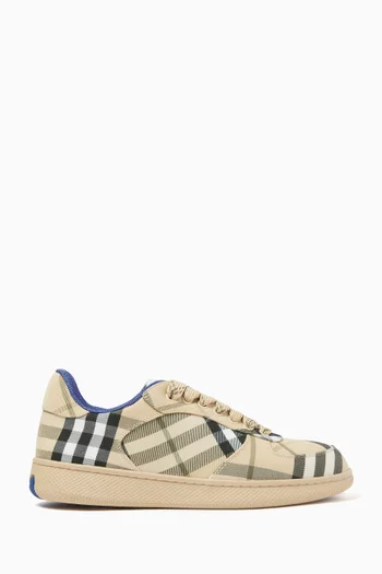 Terrace Sneakers in Check Cotton-blend