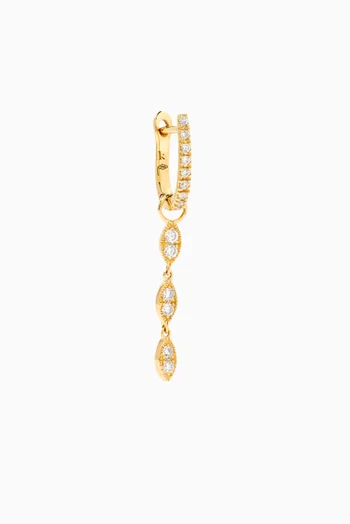 Cleo Diamond Single Earring in 18kt Gold