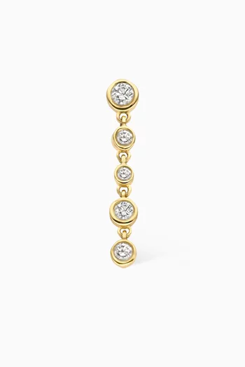 Beam Diamond Single Earring in 18kt Gold