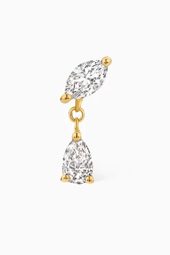 Lili Diamond Single Earring in 18kt Gold