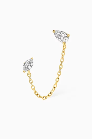 Lima Diamond Single Earring in 18kt Gold