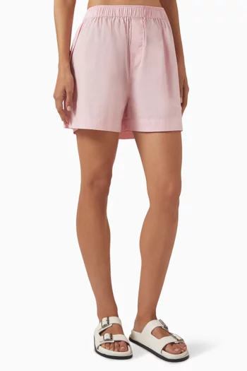 Striped Shorts in Cotton-poplin