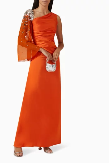 Hallie One-shoulder Gown