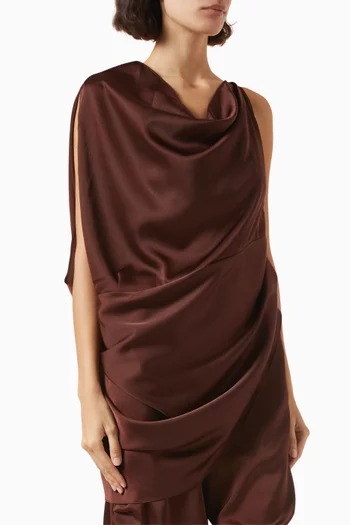 Gwen Top in Satin