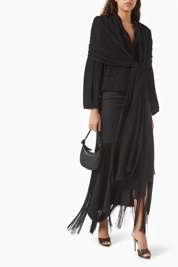 Fringed Maxi Skirt