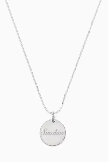 Sunshine Pendant Necklace in Sterling Silver