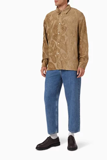 Derbin Paisley Shirt in Viscose-blend