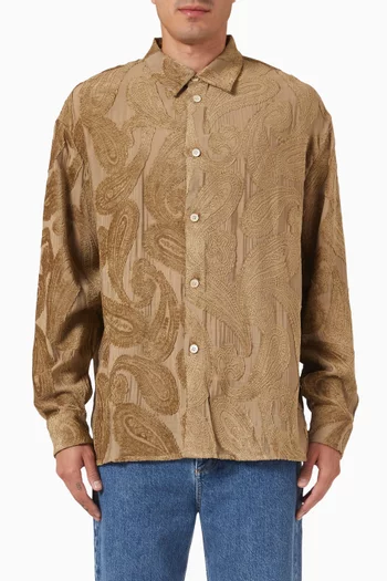 Derbin Paisley Shirt in Viscose-blend