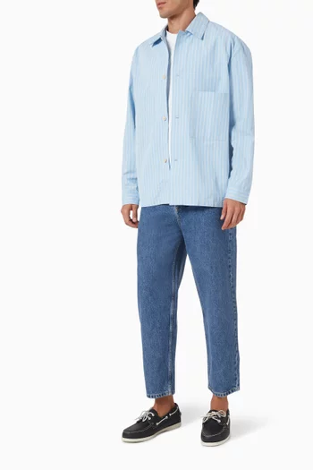 Sayan Striped Shirt Jacket in Cotton