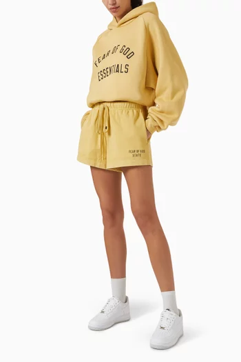 Logo Running Shorts in Cotton-jersey