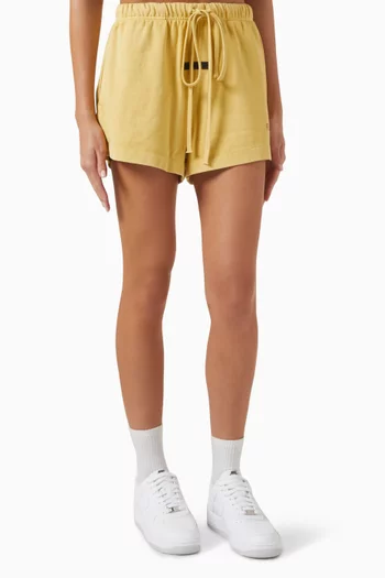 Logo Running Shorts in Cotton-jersey