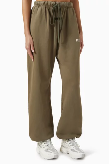 Logo Sweatpants in Cotton-fleece