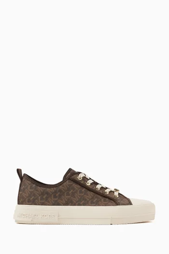 Evy Empire Signature Logo Sneakers in Canvas